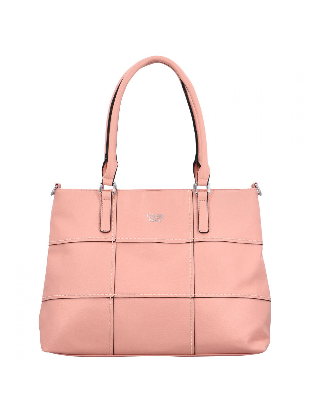 Dámská kabelka na rameno růžová – Coveri Lorelaj