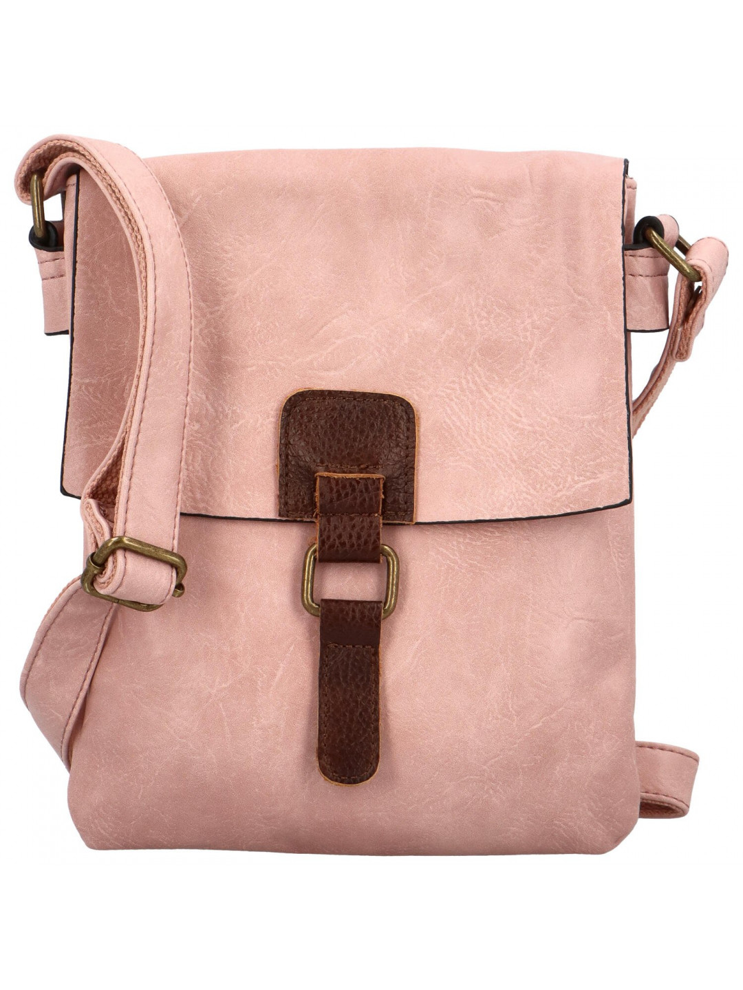 Dámská crossbody kabelka růžová – Paolo bags Oresta