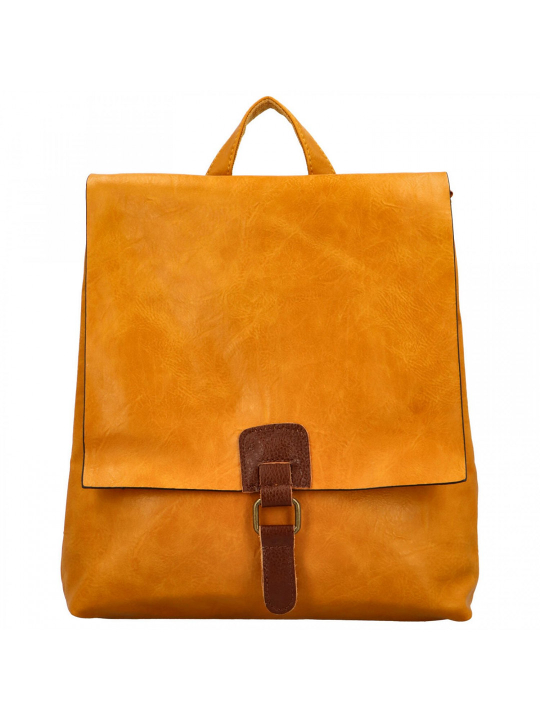 Stylový dámský kabelko-batoh Friditt žlutá