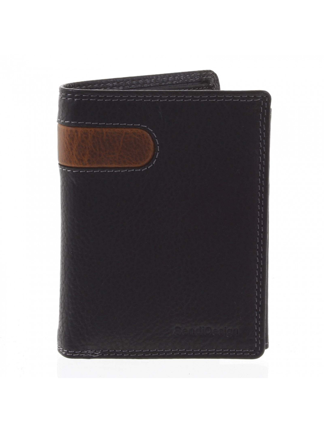 Pánská kožená peněženka černá – SendiDesign Parah