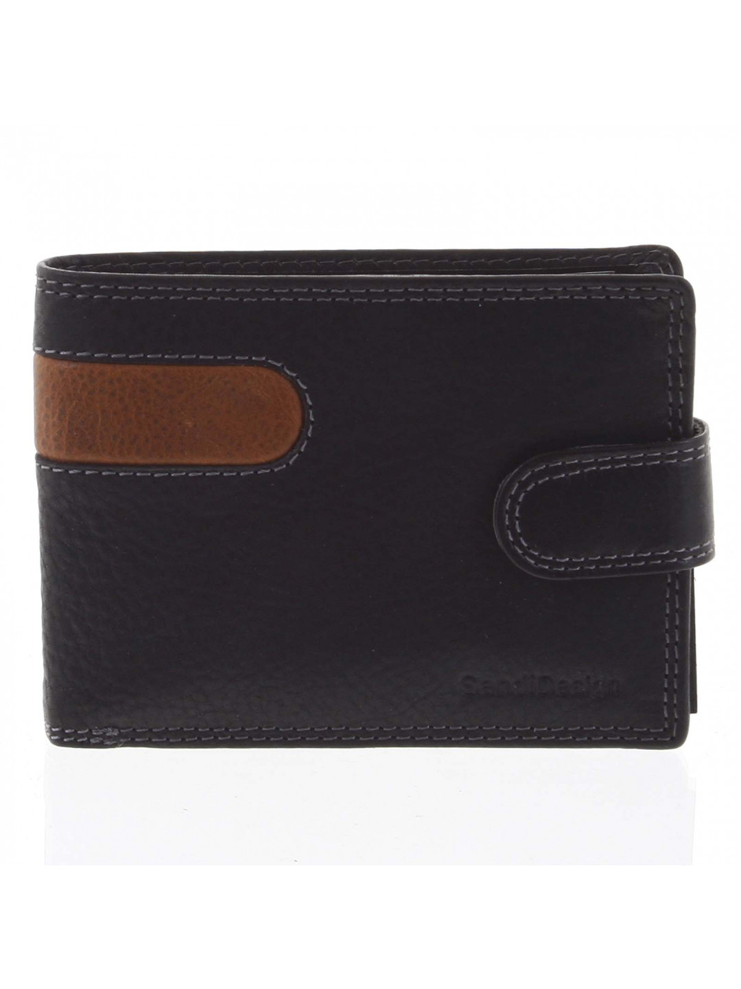Nejprodávanější pánská kožená peněženka černá – SendiDesign Tarsus