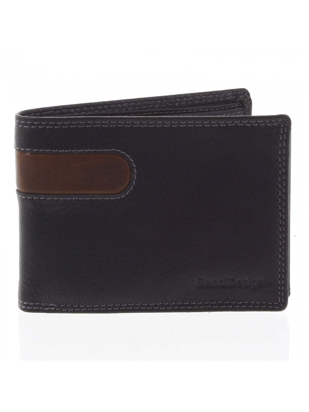 Business pánská kožená peněženka černá – SendiDesign Joel