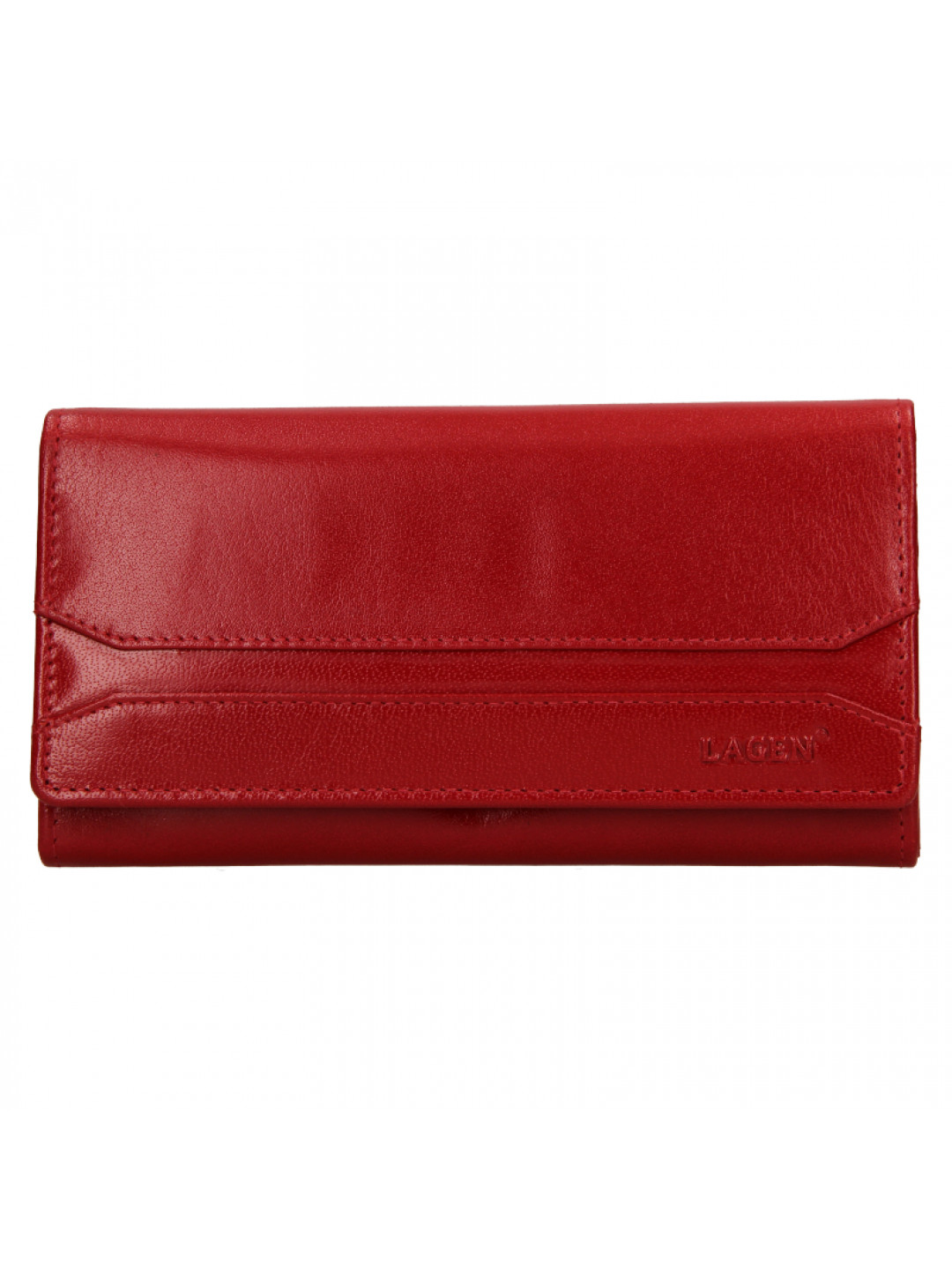 Lagen Dámská kožená peněženka W-2025 B Red