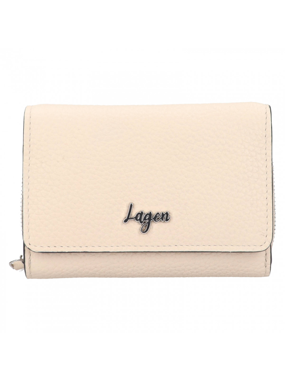 Dámská kožená peněženka Lagen Liva – krémová