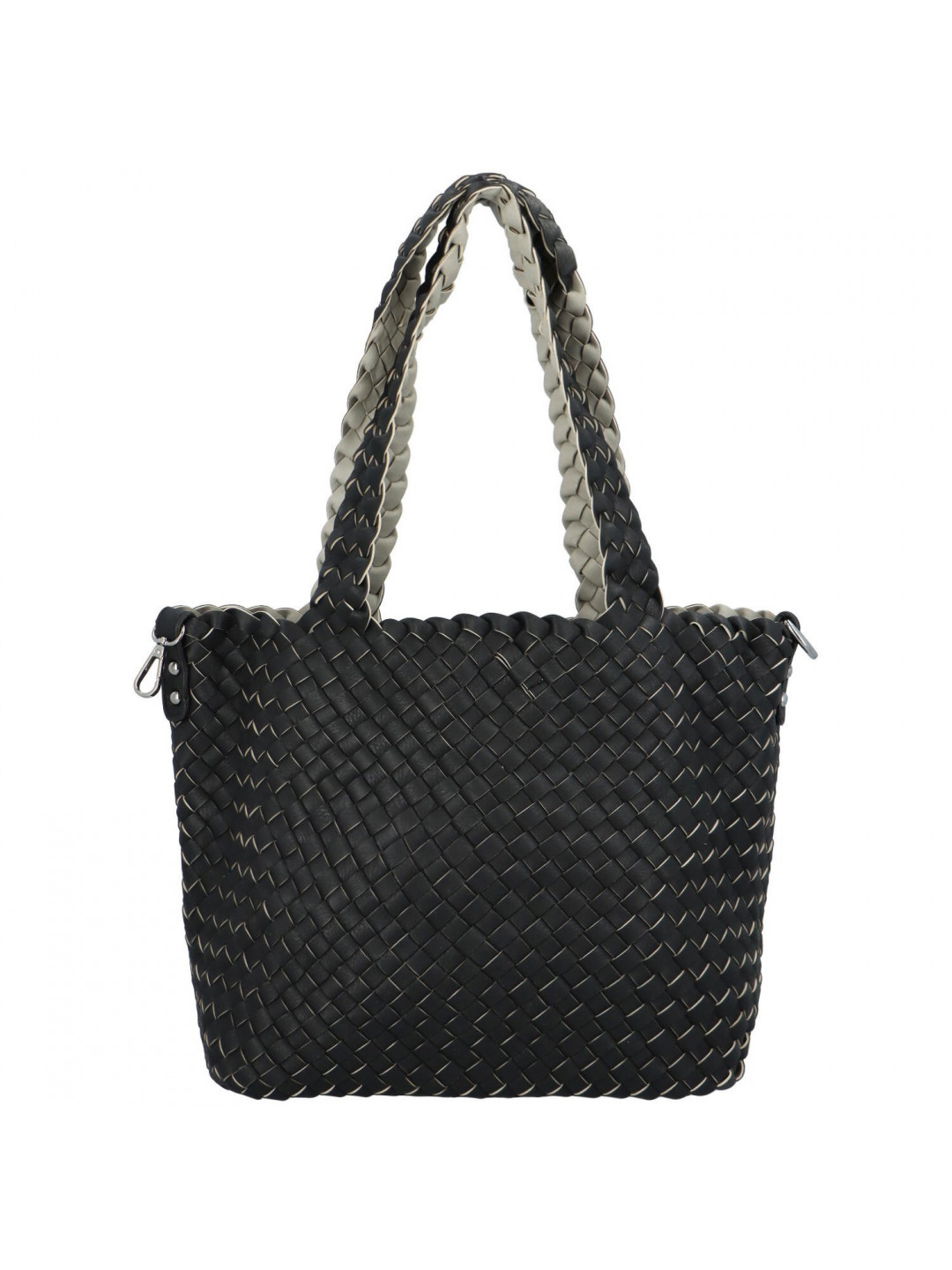Dámská kabelka přes rameno černo šedá – Paolo bags Ukina
