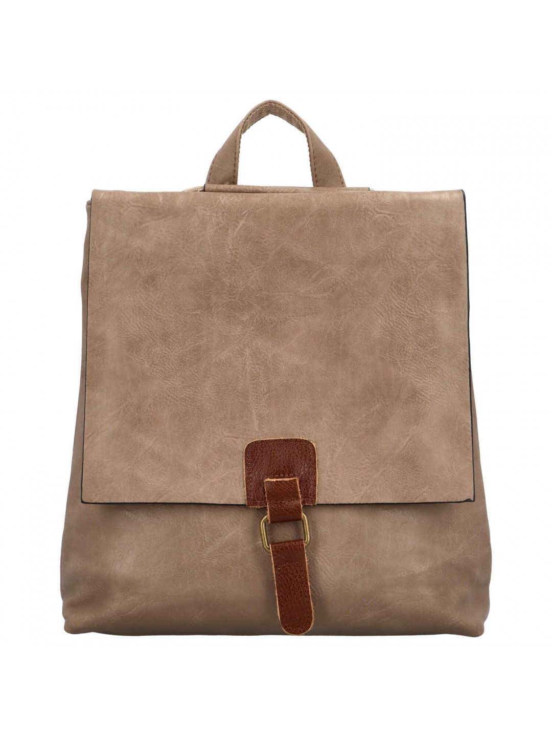 Dámský kabelko batoh světle hnědý – Paolo bags Olefir
