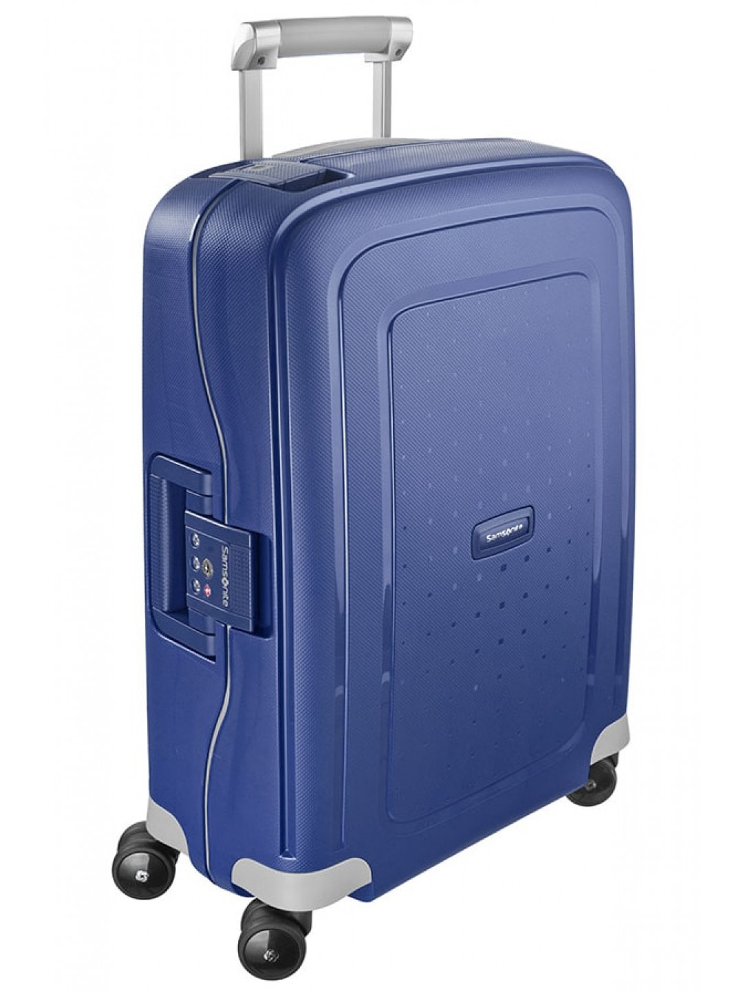 Samsonite Kabinový cestovní kufr S Cure Spinner 34 l – modrá