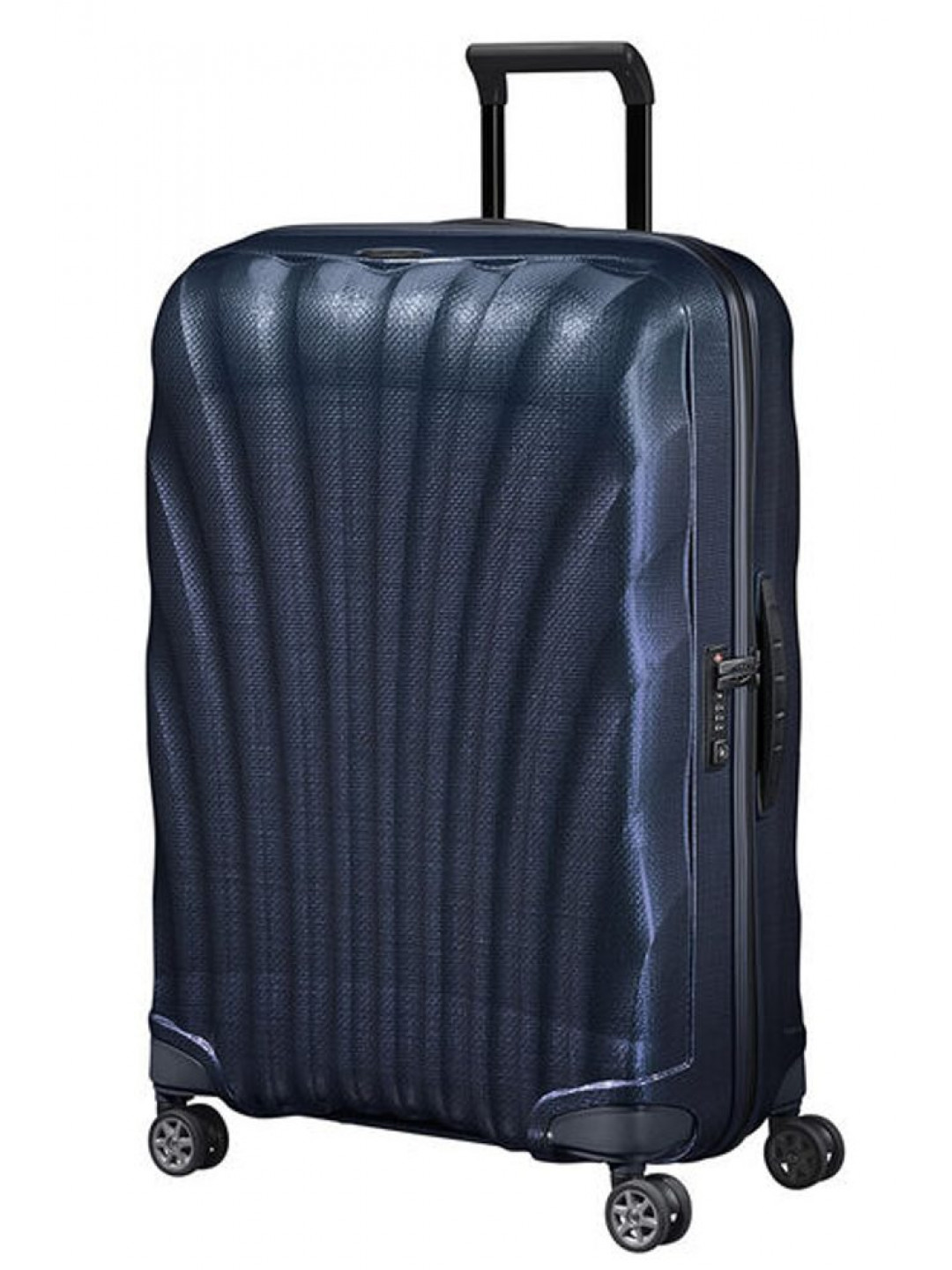 Samsonite Skořepinový cestovní kufr C-lite Spinner 94 l – modrá