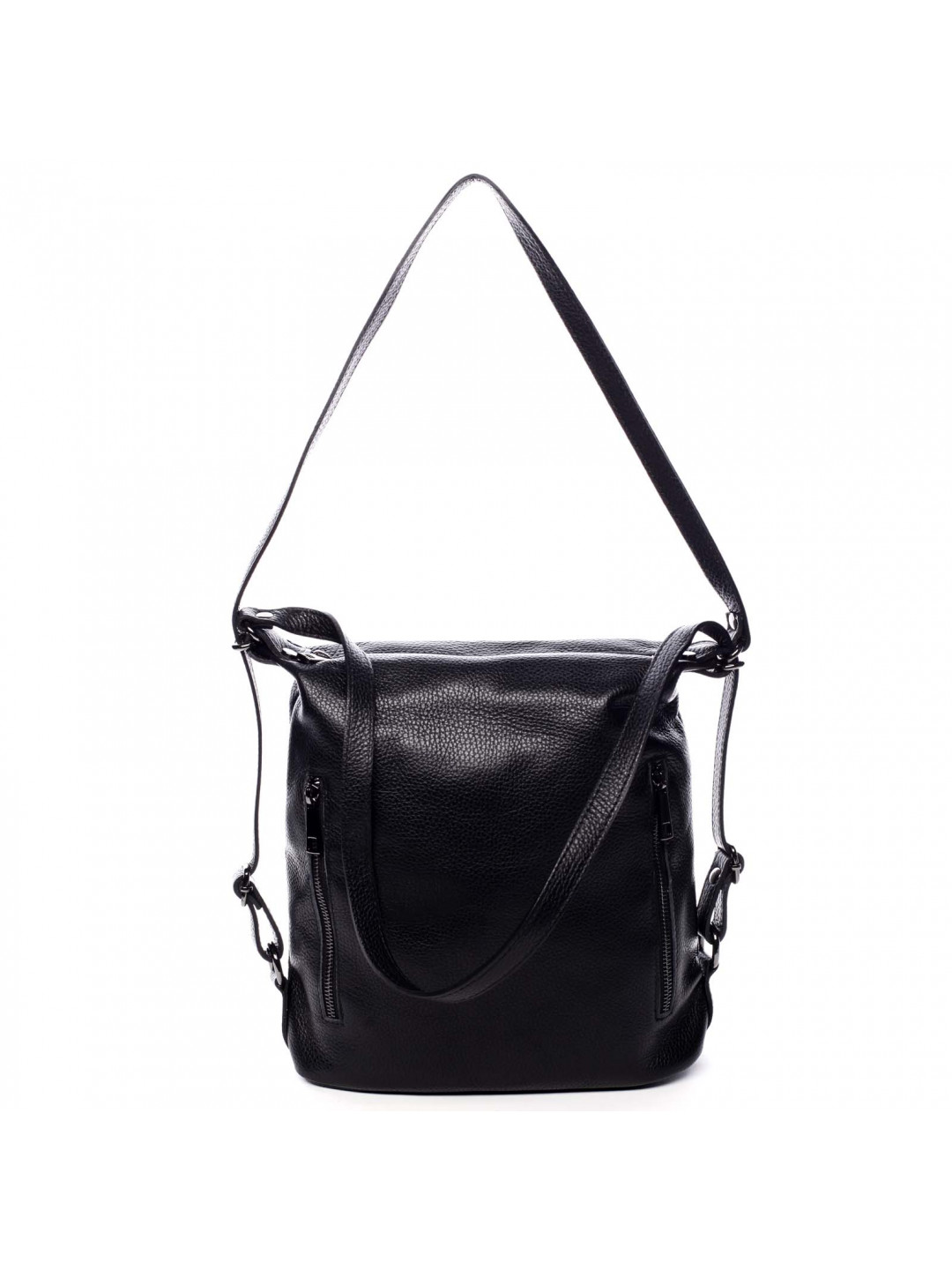 Dámská kožená kabelka batoh černá – ItalY Nadine