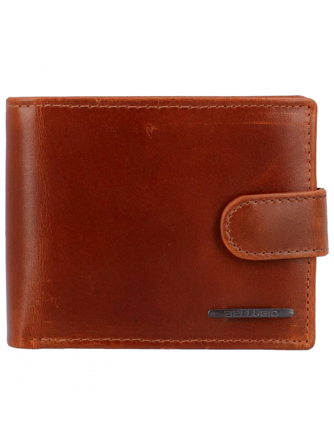 Pánská kožená peněženka na šířku Bellugio Oscar koňaková