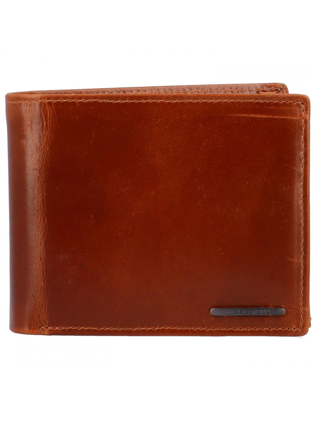 Pánská kožená peněženka na šířku Bellugio Axell koňaková