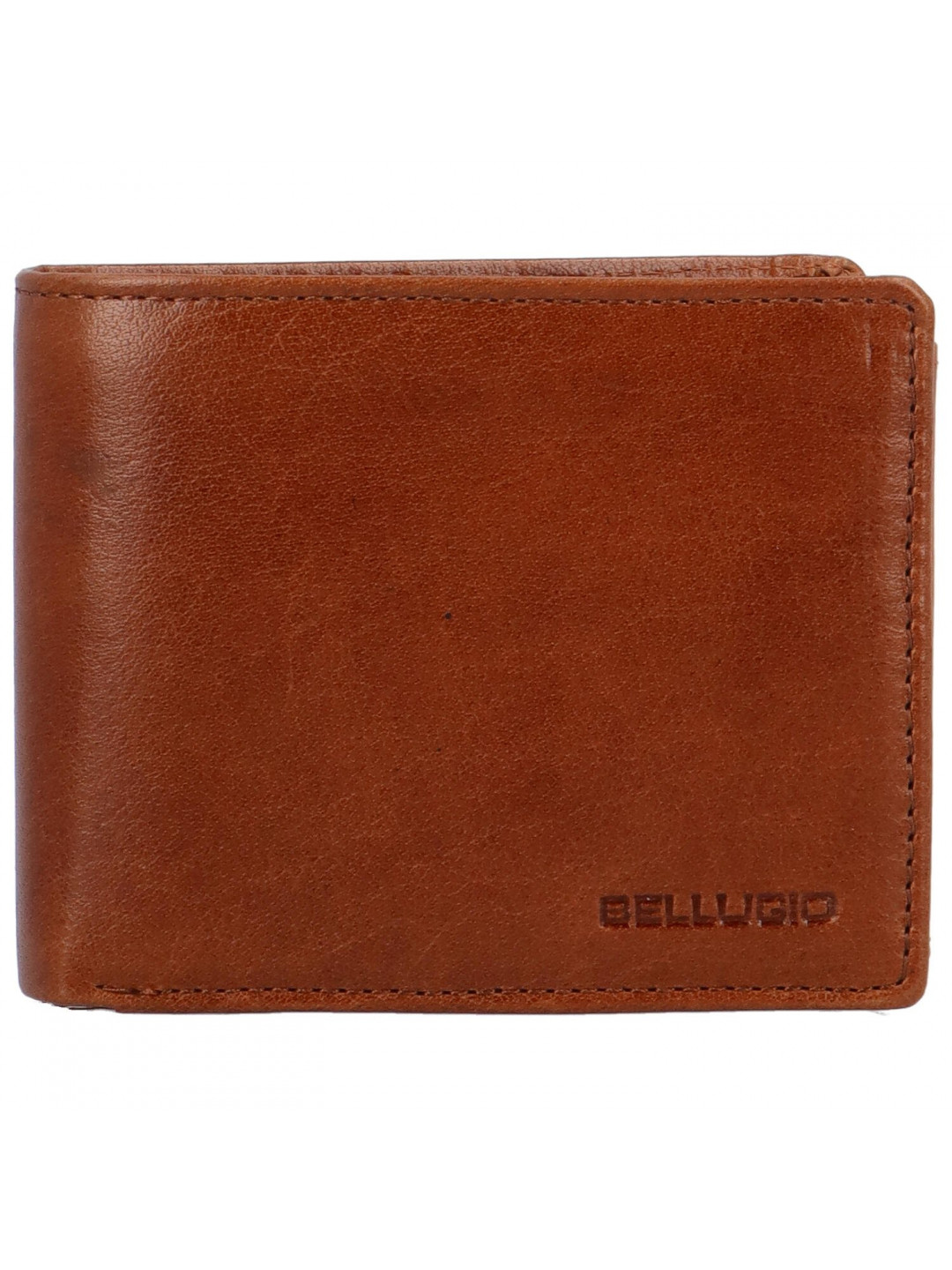 Pánská kožená peněženka na šířku Bellugio Atticus koňaková