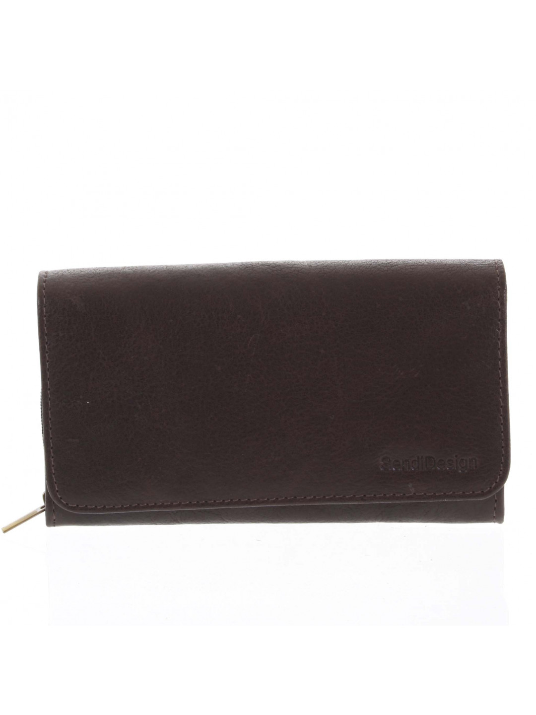 Dámská kožená peněženka tmavě hnědá – SendiDesign Really