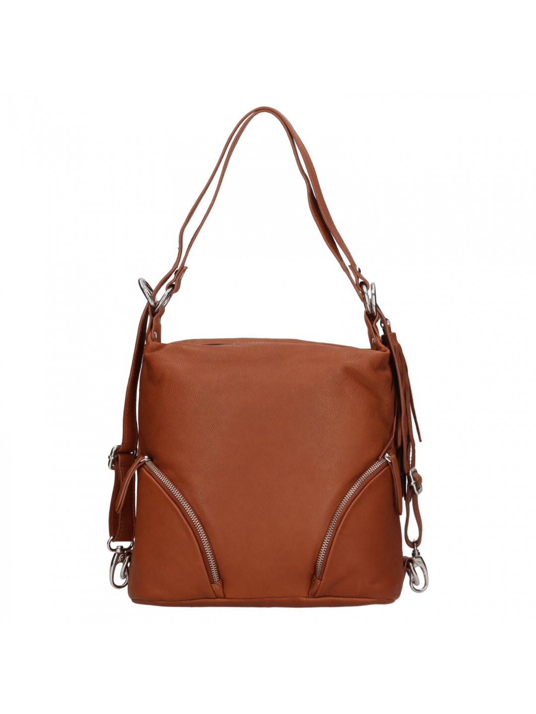 Dámská kožená batůžko-kabelka Trend Ariana – koňak