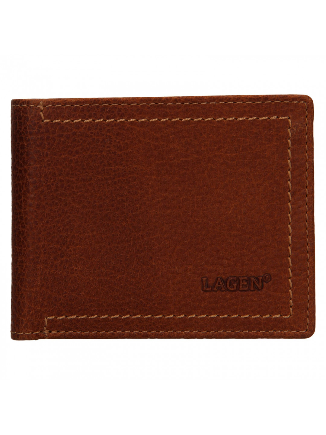 Pánská kožená peněženka Lagen Adrian – koňak