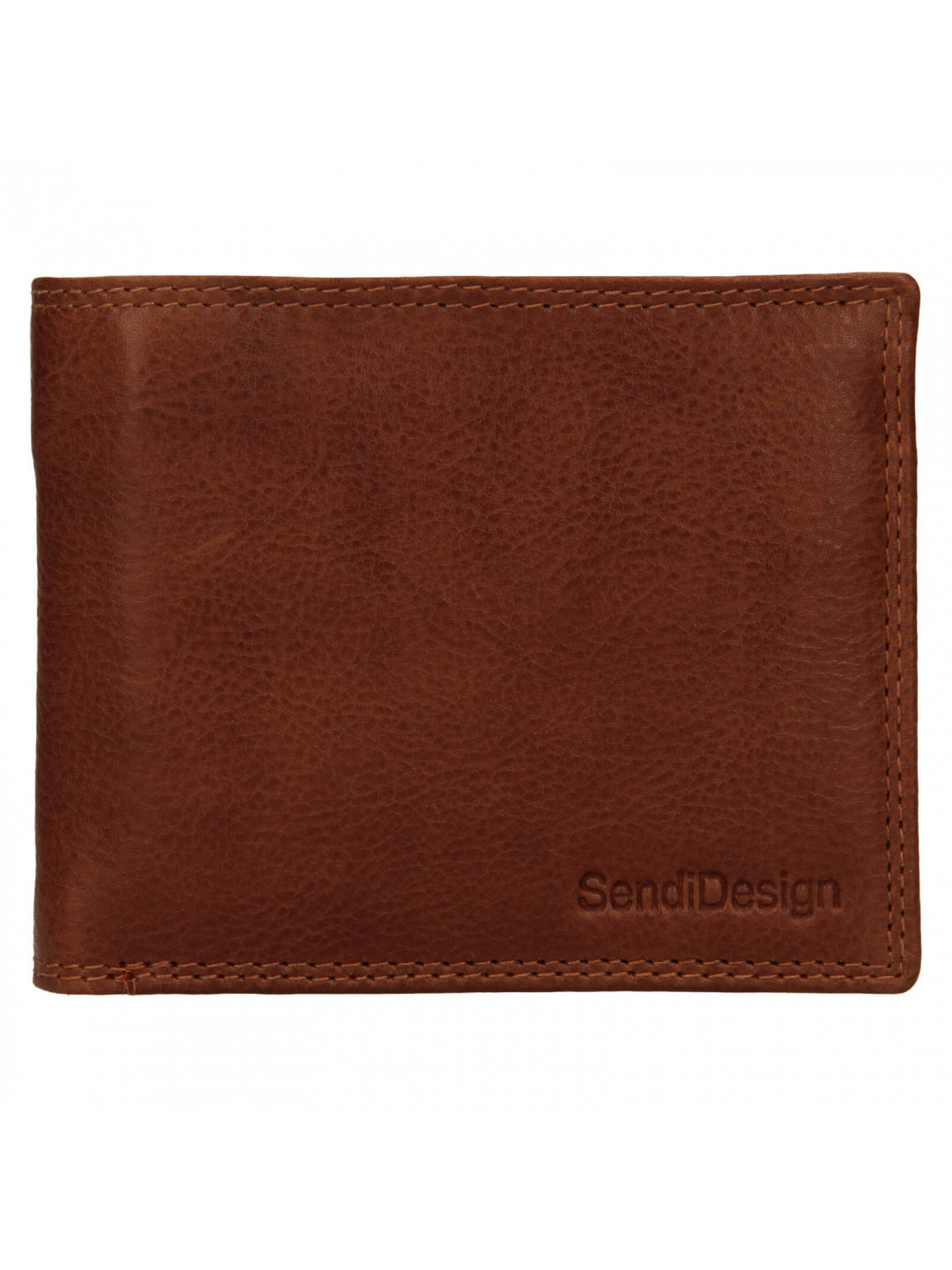 Pánská kožená peněženka SendiDesign Lopezz – koňak