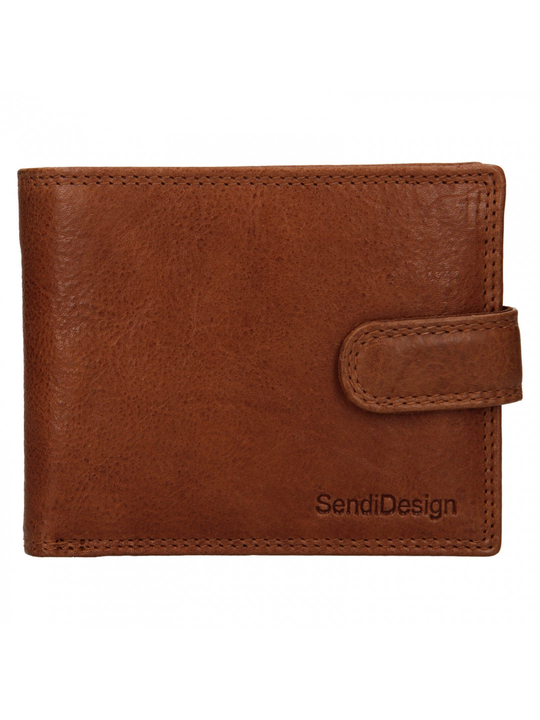 Pánská kožená peněženka SendiDesign Dowsn – koňak