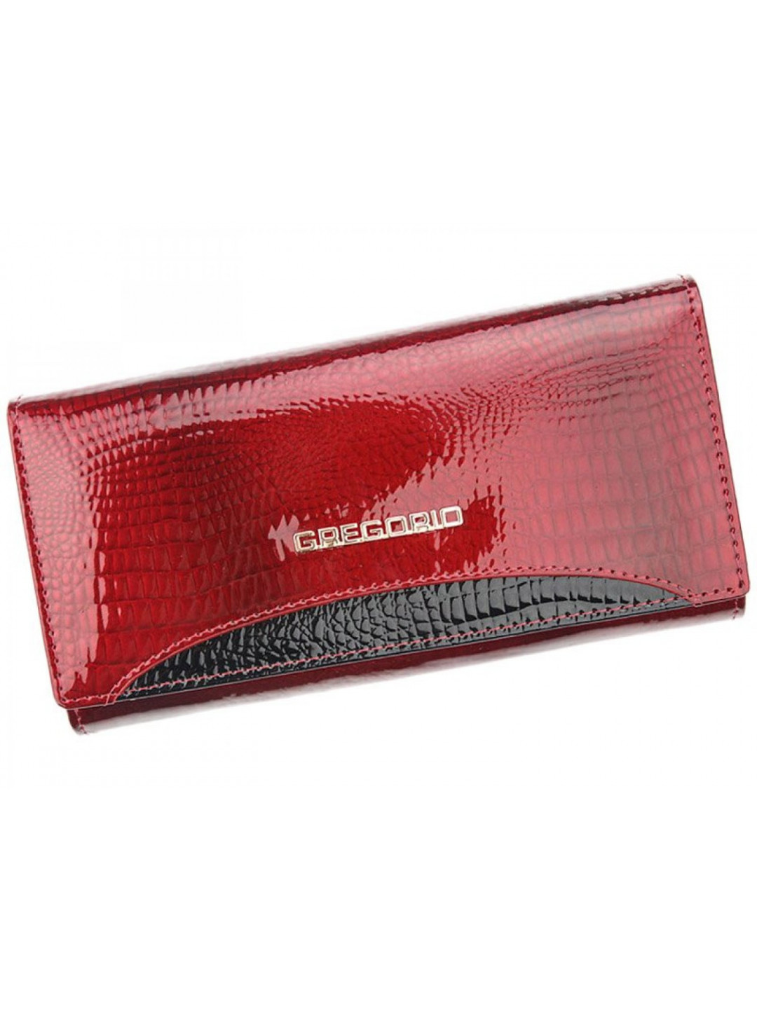 Elegantní velká dámská kožená peněženka Gregorio Wertan červená