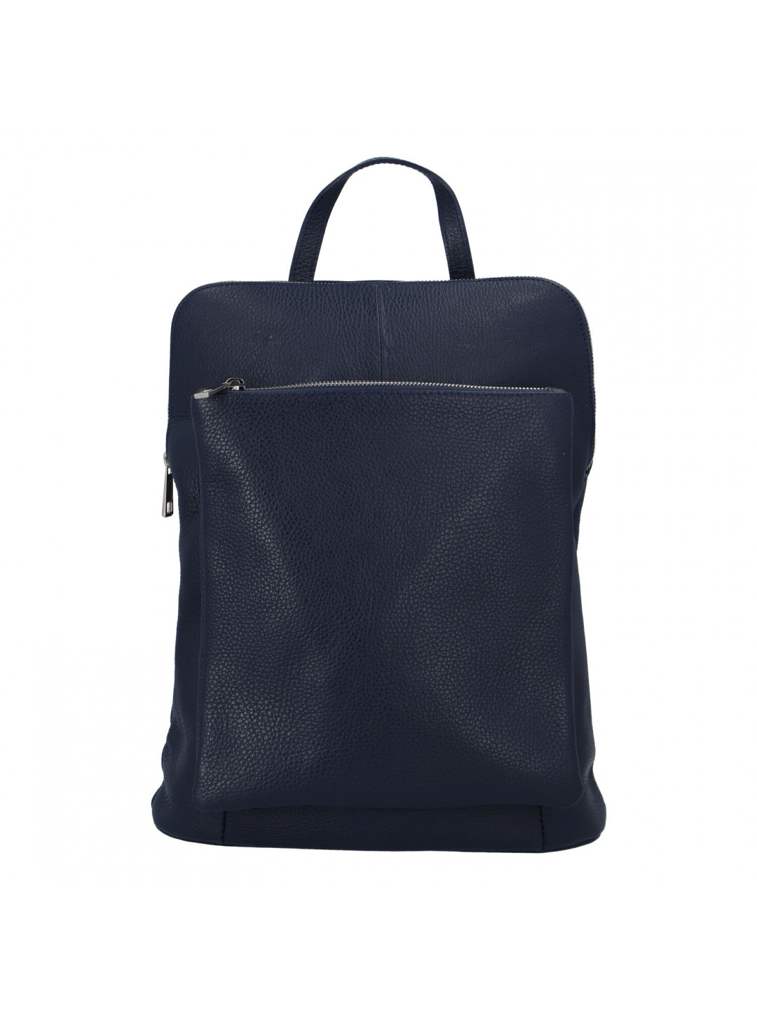 Dámský kožený batůžek kabelka tmavě modrý – ItalY Houtel