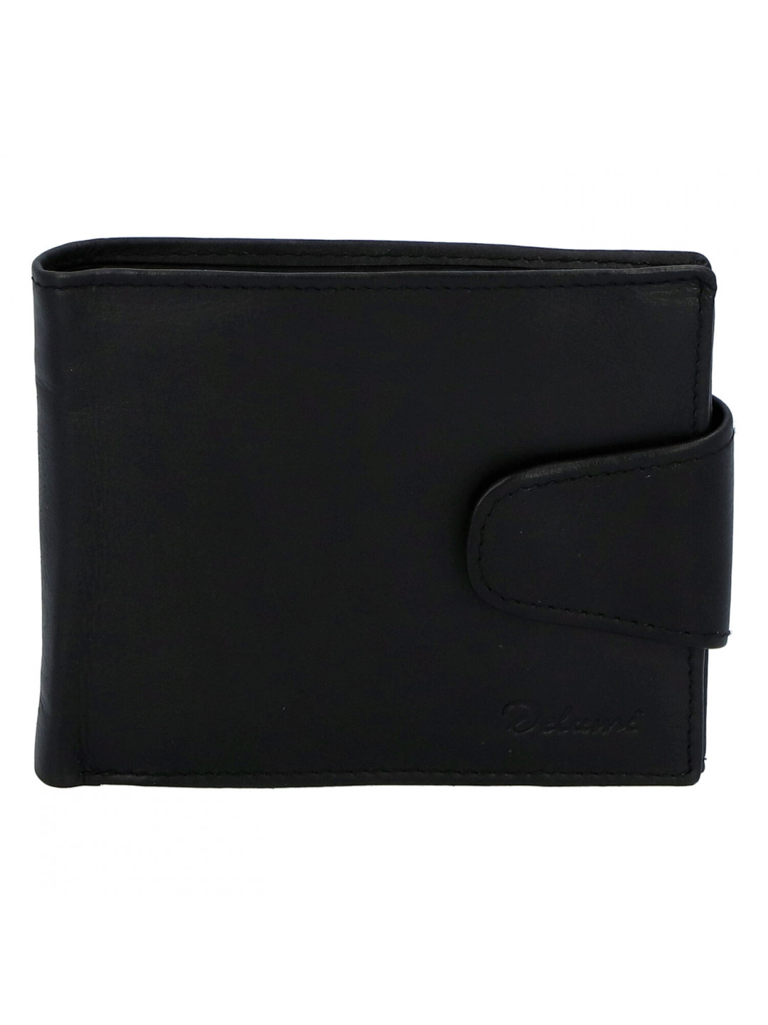 Pánská kožená peněženka černá – Delami 11816A