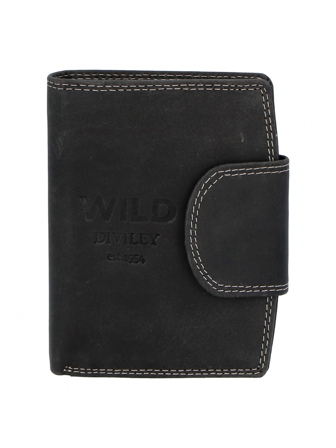 Pánská kožená peněženka černá – WILD Soul