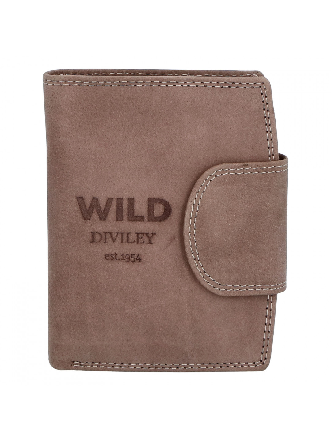 Pánská kožená peněženka taupe – WILD Soul