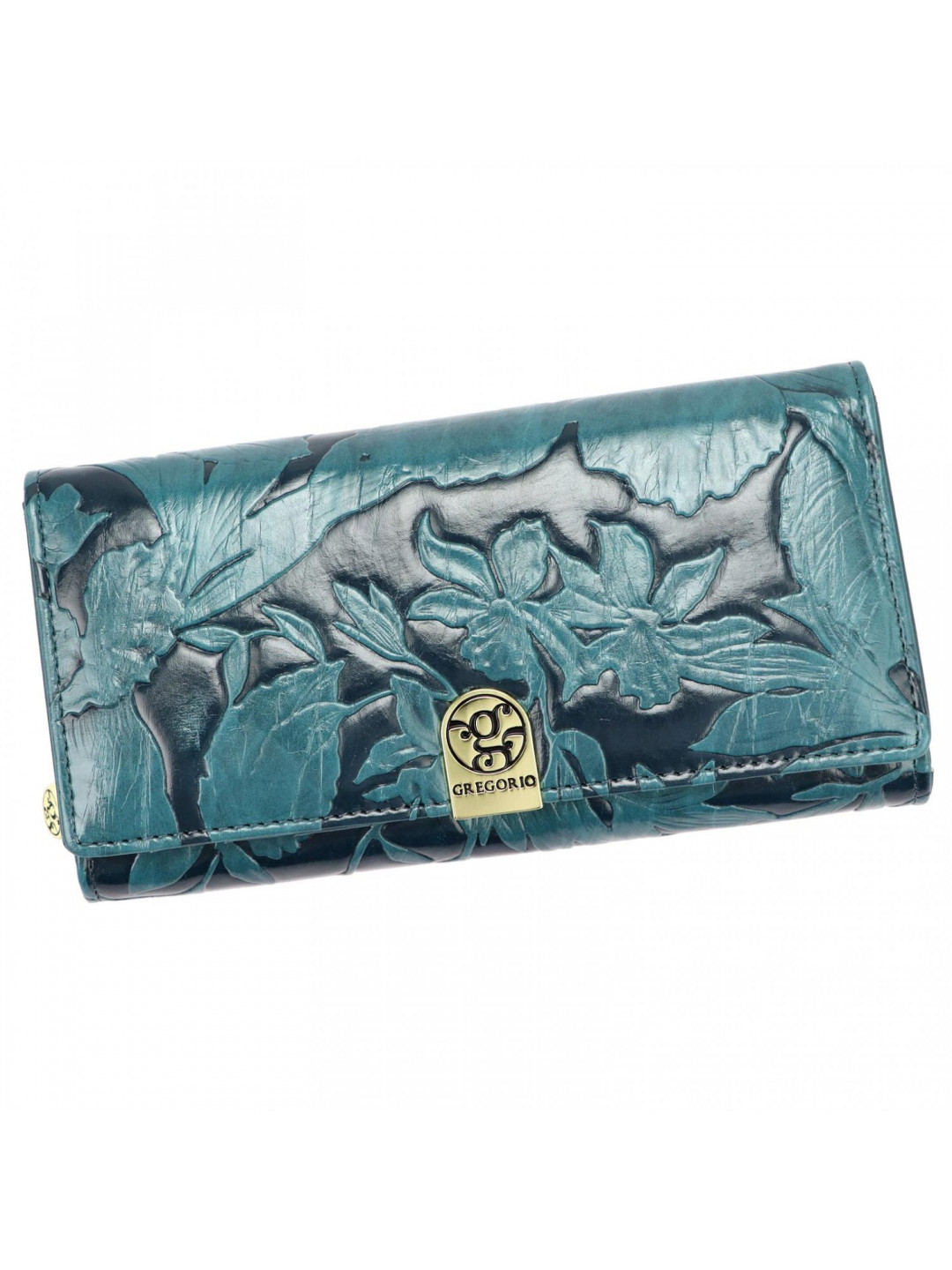 Dámská kožená peněženka modrá – Gregorio Leriana