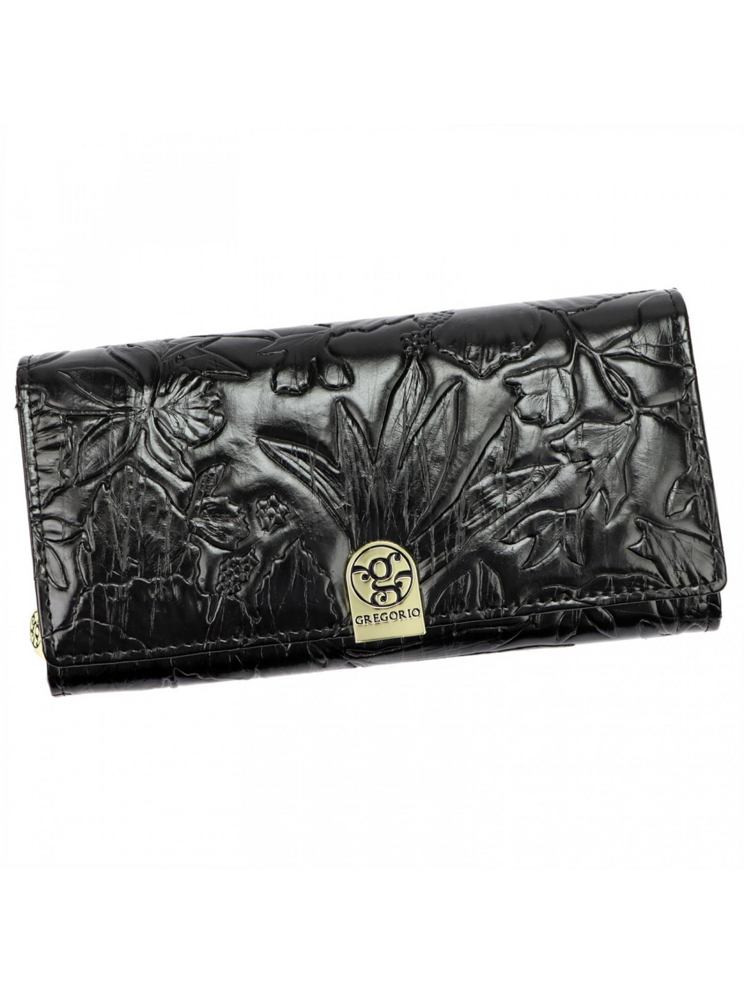 Dámská kožená peněženka černá – Gregorio Leriana