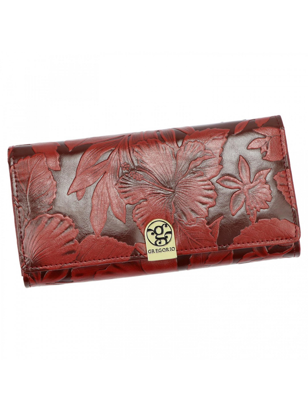 Dámská kožená peněženka červená – Gregorio Leriana