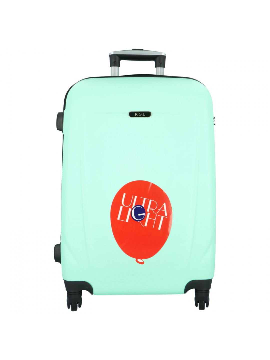 Cestovní kufr Traveler světle zelený vel M