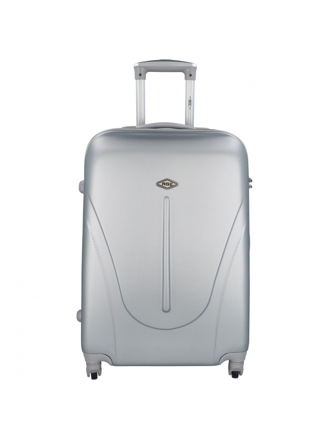 Cestovní kufr Jelly velikost M stříbrná