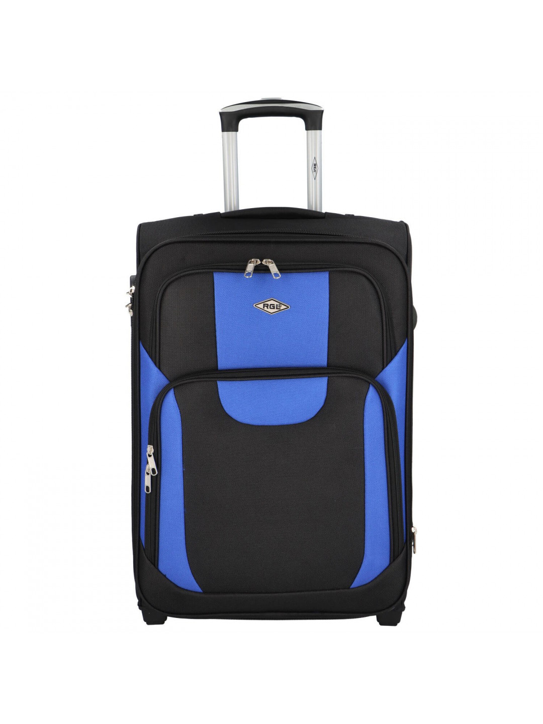 Cestovní kufr Asie velikost L černá-modrá