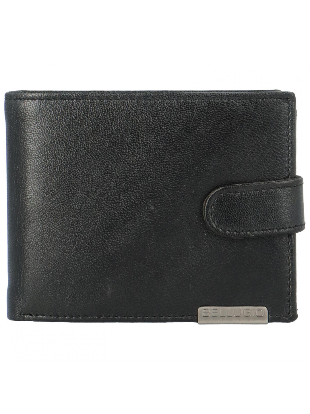 Pánská kožená peněženka na šířku Bellugio Asher černá