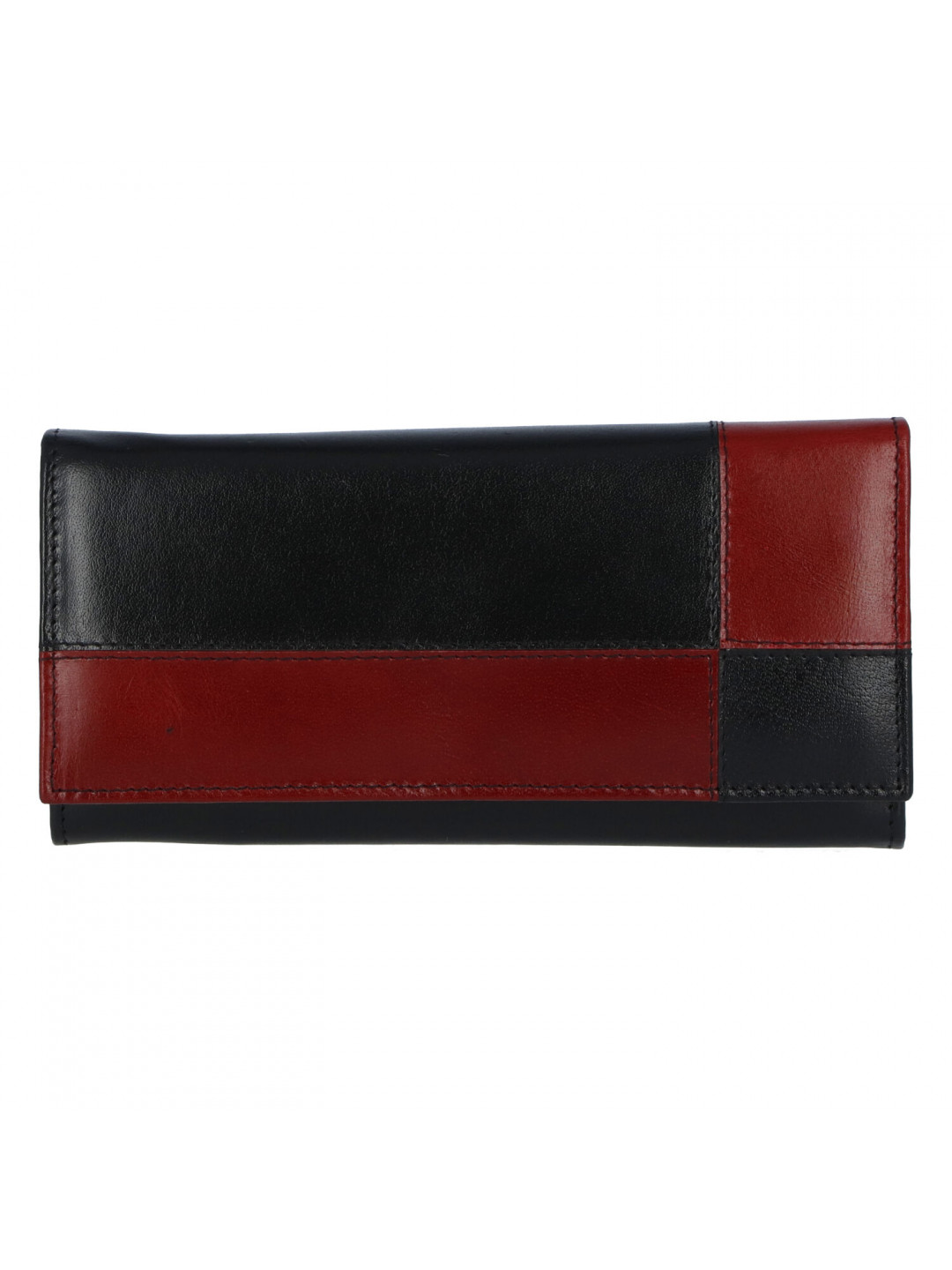 Dámská kožená peněženka černo červená – Tomas Farbe