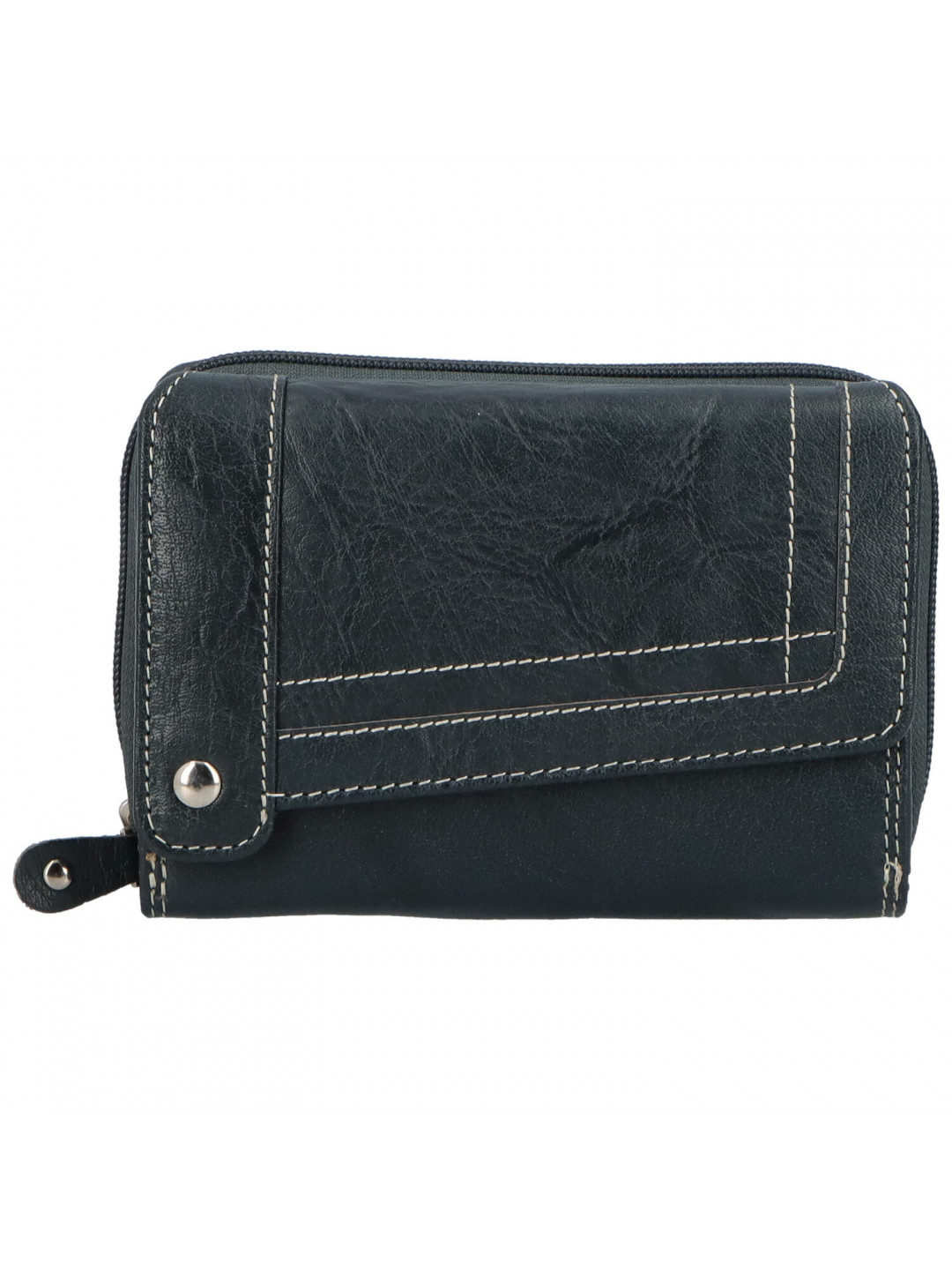 Dámská kožená peněženka tmavě modrá – Tomas Feisol 2 tmavě modrá