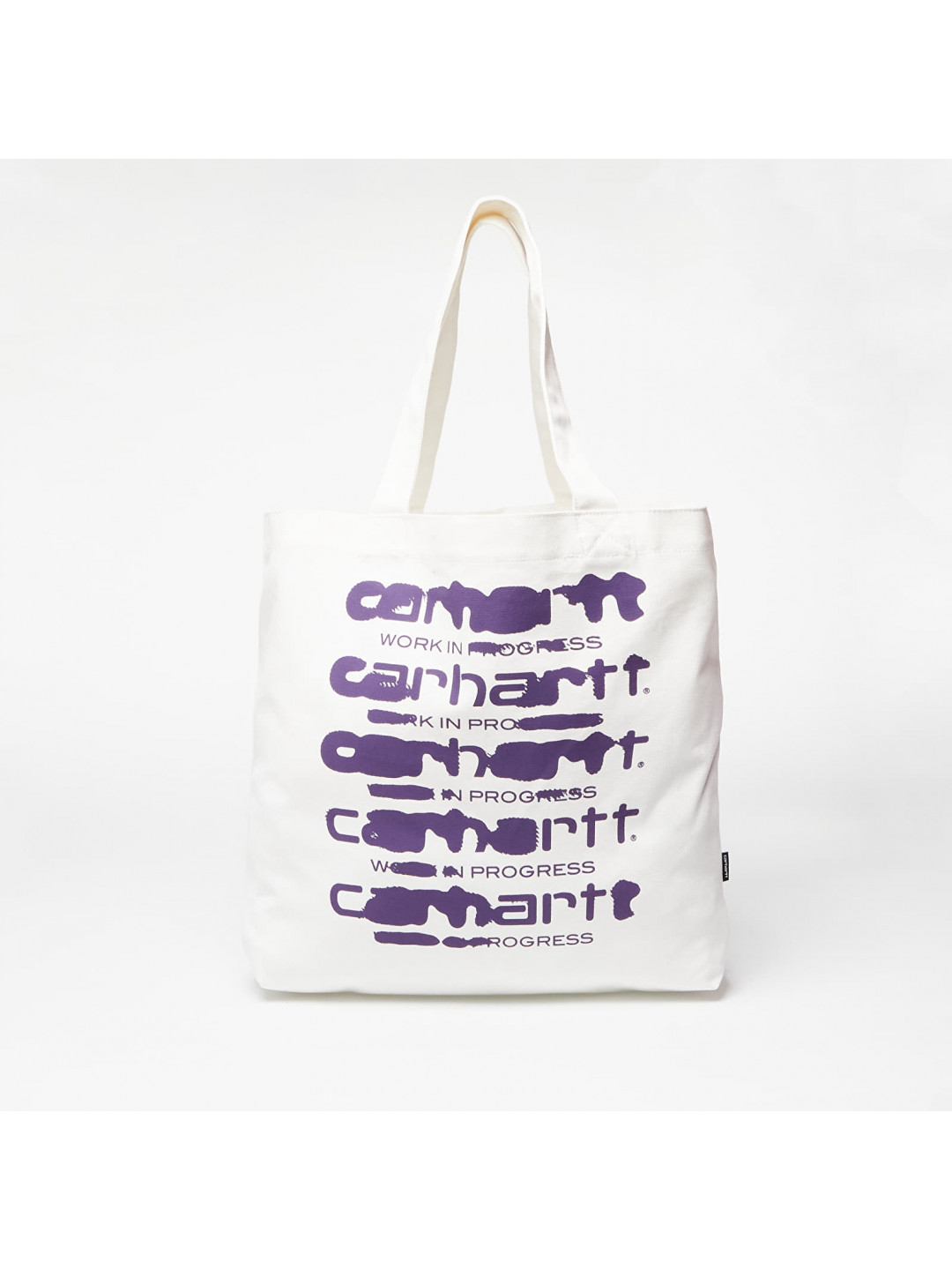 Carhartt WIP Canvas Graphic Tote Large Ink Bleed Print Wax Tyrian