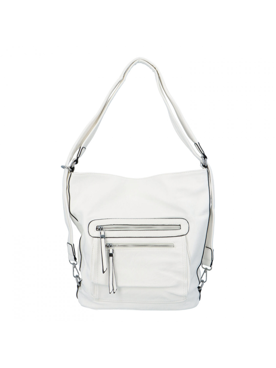Dámská kabelka batoh bílá – Romina Jaylyn