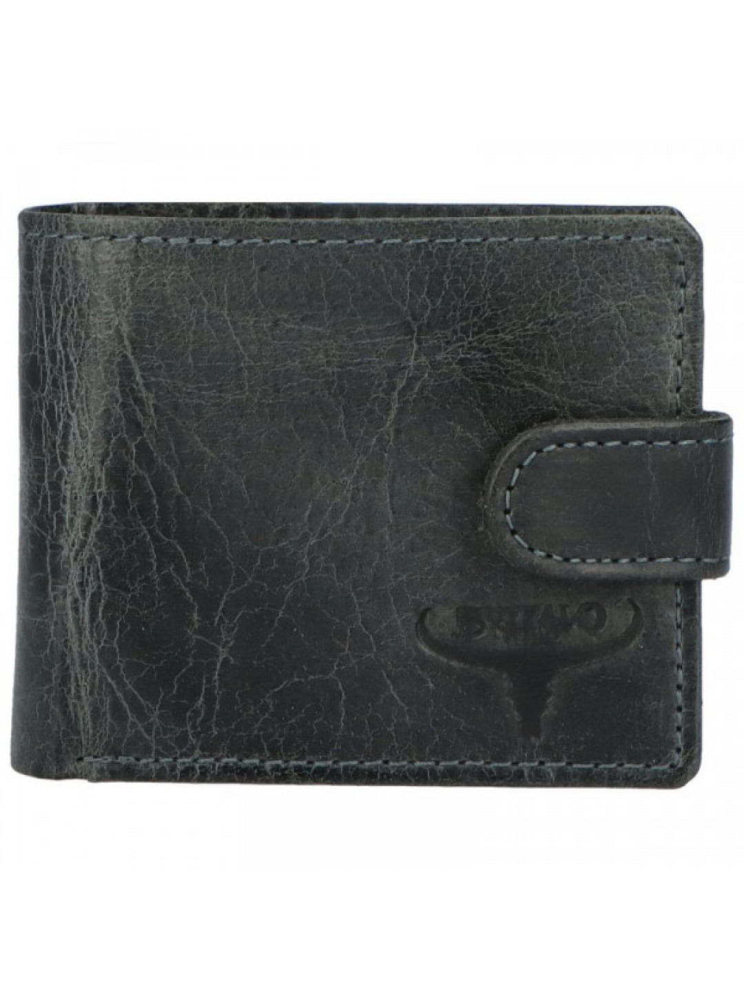 Trendová pánská menší kožená peněženka Drupo černá