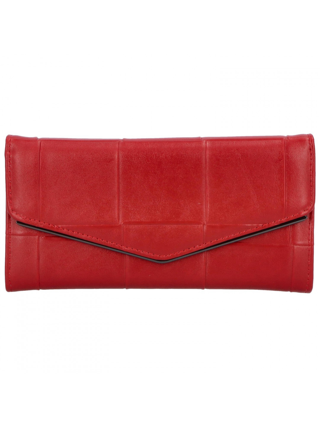 Zajímavá dámská koženková peněženka Pedrita červená