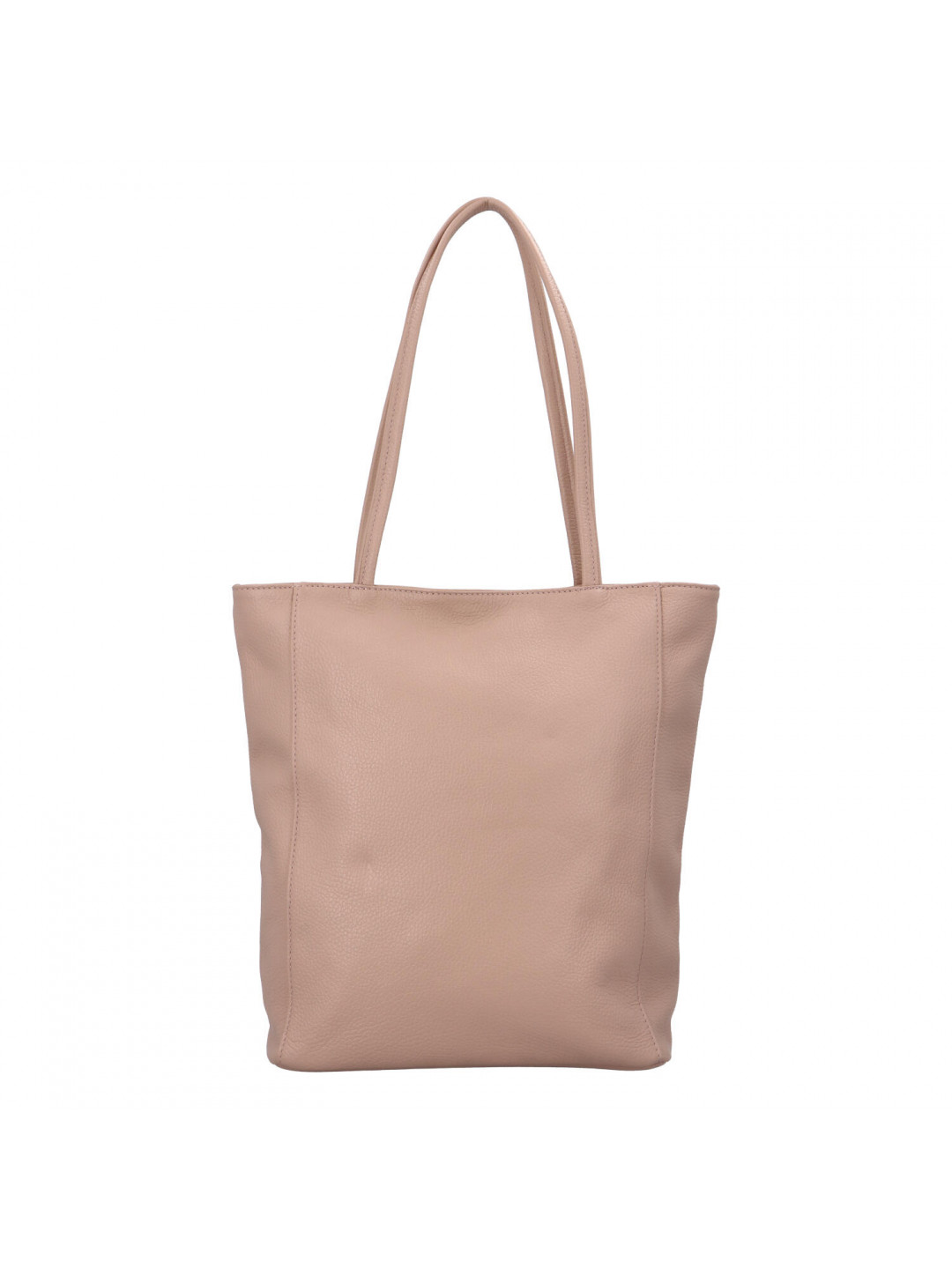 Dámská kožená kabelka přes rameno bledě růžová – ItalY Nooxies