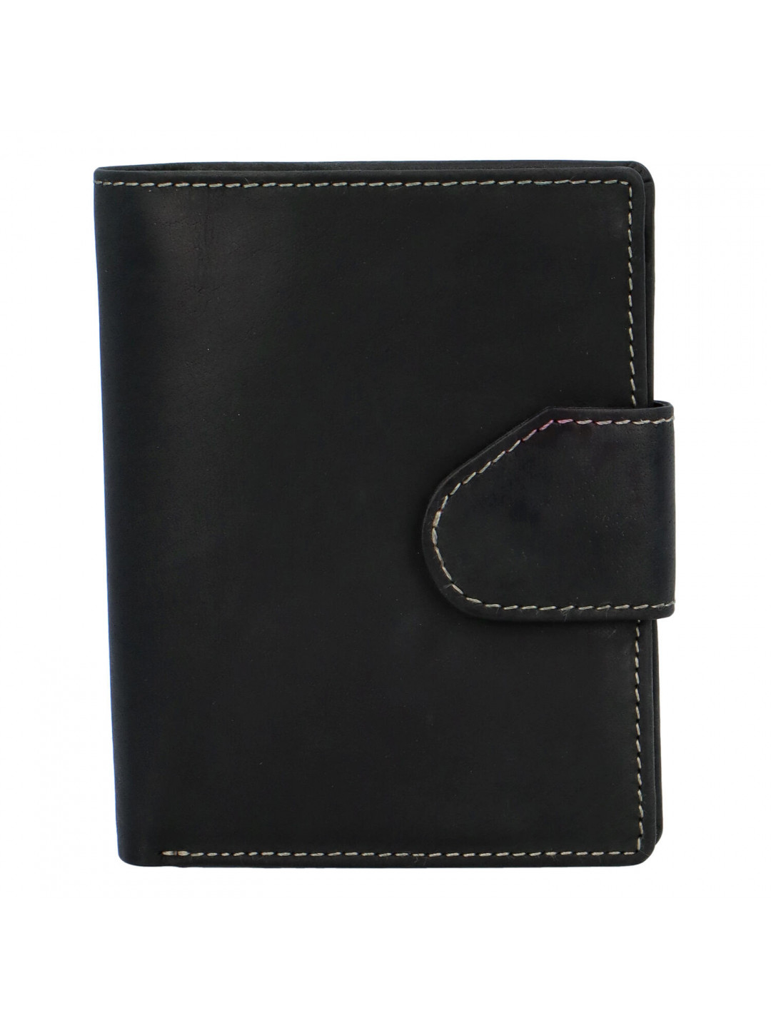 Pánská matná kožená peněženka černá – Tomas 75VO