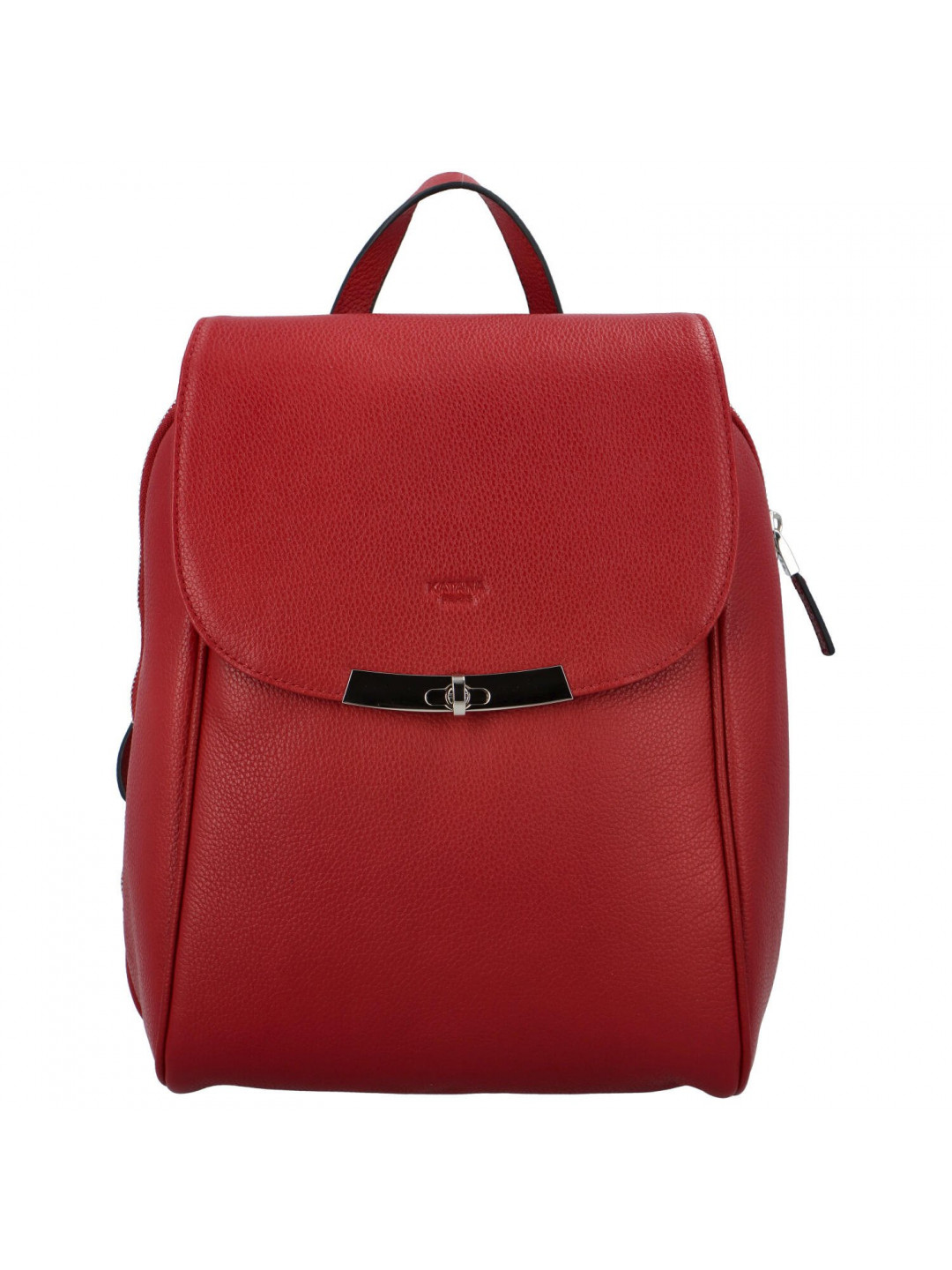 Dámský kožený luxusní batoh Dave Katana červená