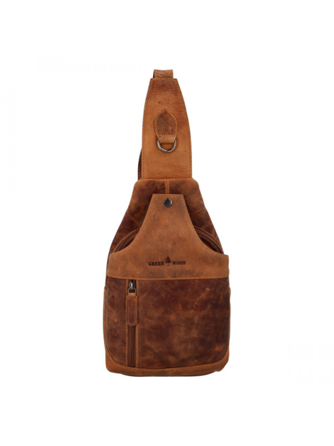Pánský kožený batoh světle hnědý – Greenwood Achym