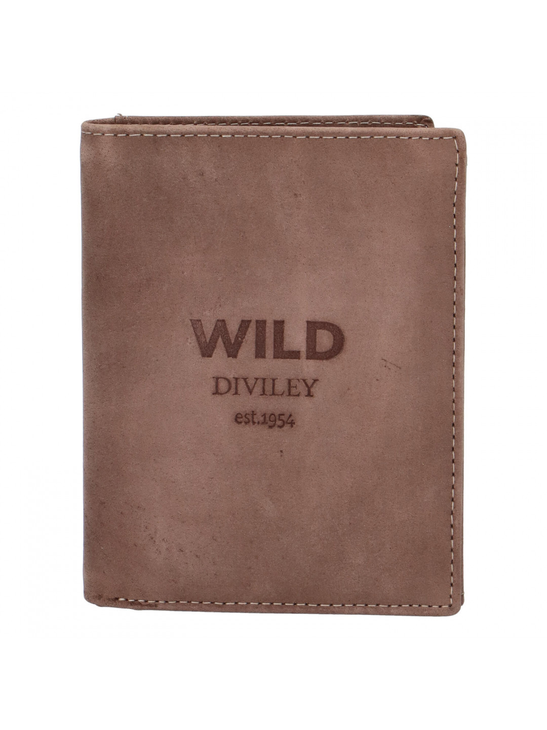 Pánská kožená peněženka taupe – WILD 1931