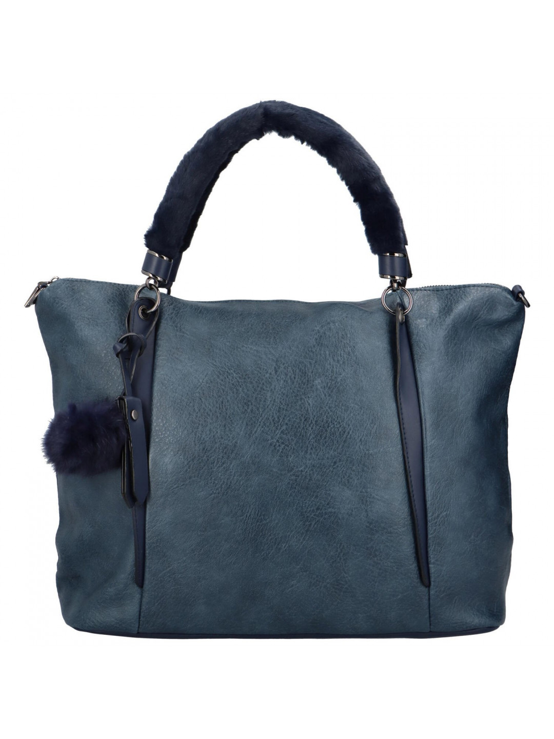 Designová dámská koženková kabelka Claire modrá