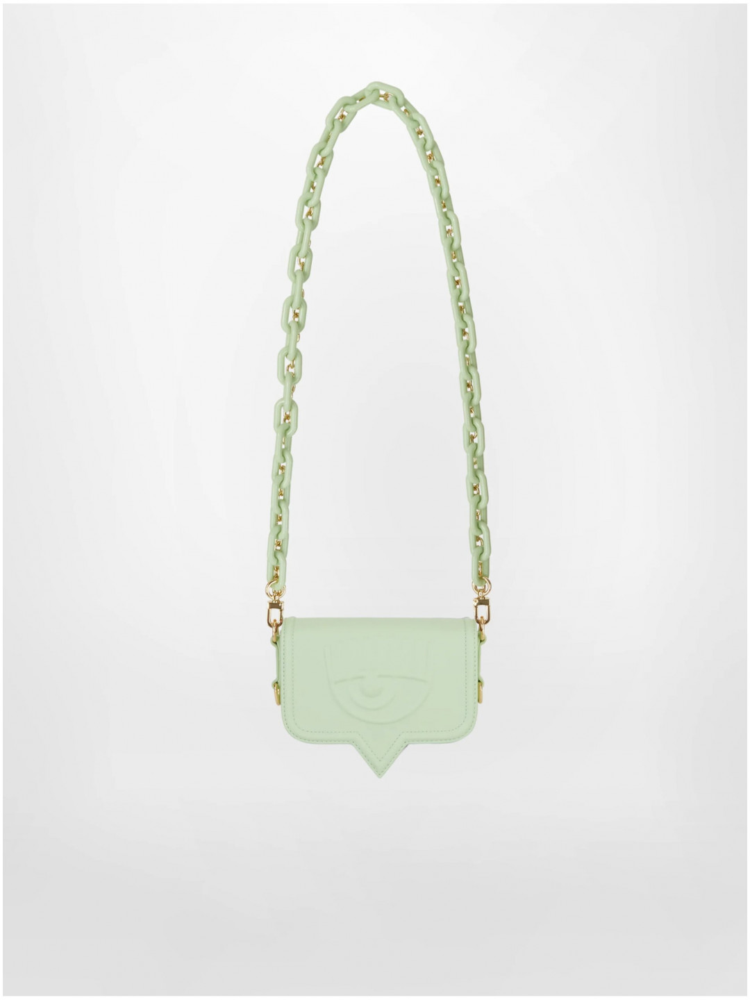 Světle zelená dámská kabelka CHIARA FERRAGNI Eyelike Bags