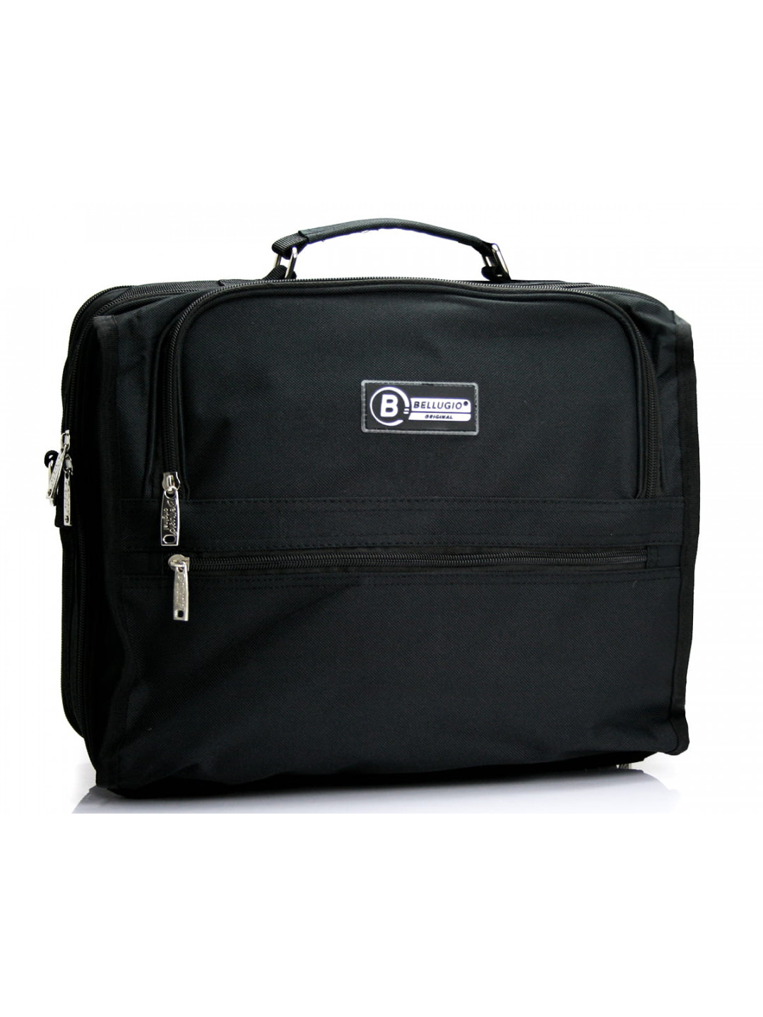 Pánská látková taška přes rameno černá – Bellugio F200