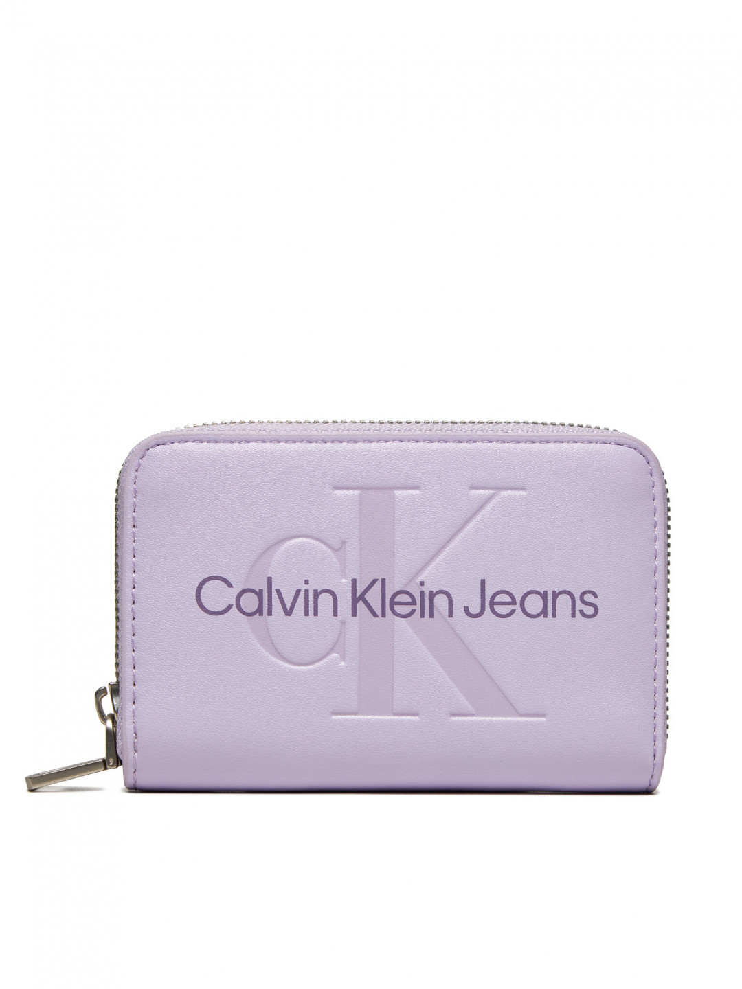 Calvin Klein Jeans Malá dámská peněženka Zip Around Mono K60K612255 Fialová