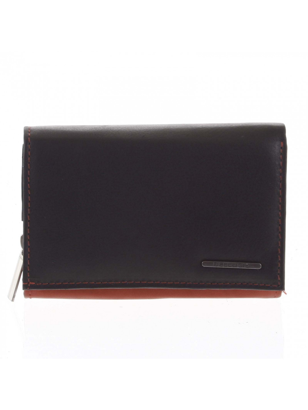 Dámská kožená peněženka červeno černá – Bellugio Averi New
