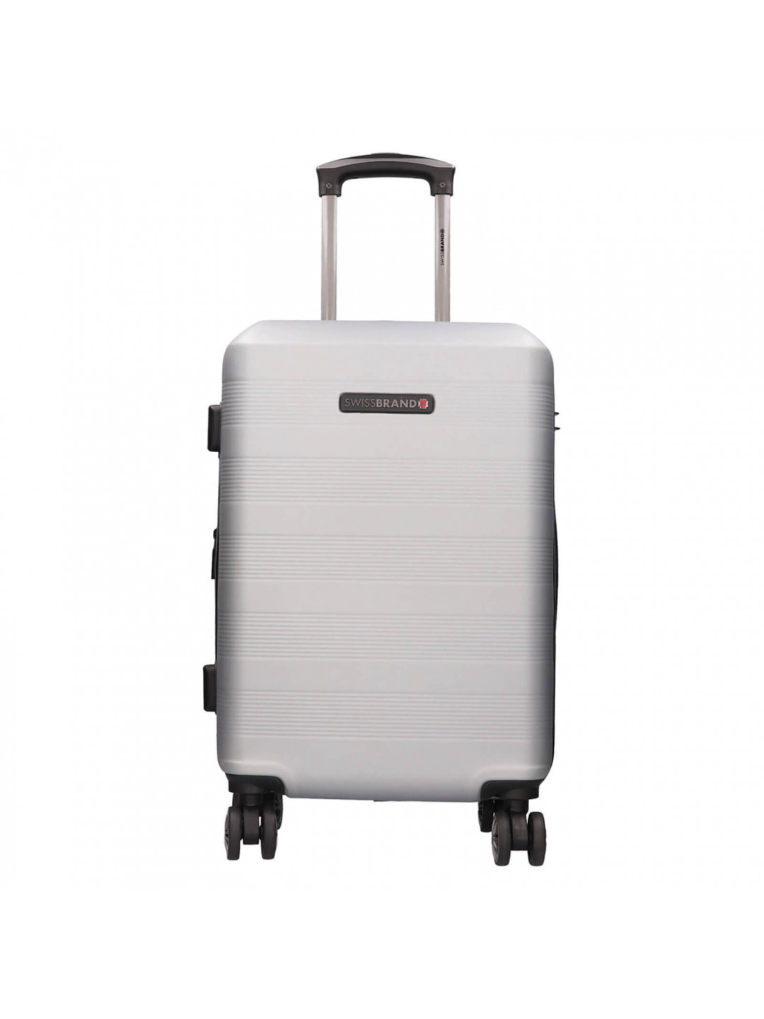 Cestovní kufr Swissbrand Lucel M – stříbrná